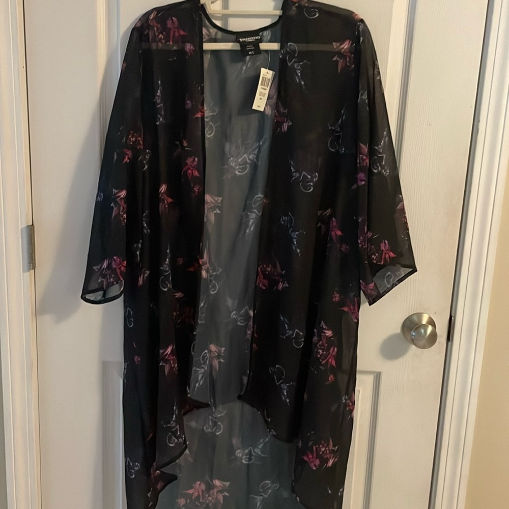 NWT Hot Topic Fairies by Trick M/L Sheer Cover Up